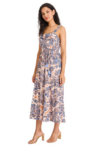 Nolan Tank Midi In Printed Cotton