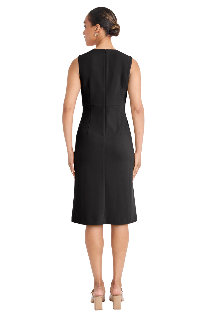Milana Midi Sleeveless Dress A-Line | Maggy London Black / Standard / 16 Milana Midi Sleeveless Dress A-Line | Maggy London Black / Standard / 16