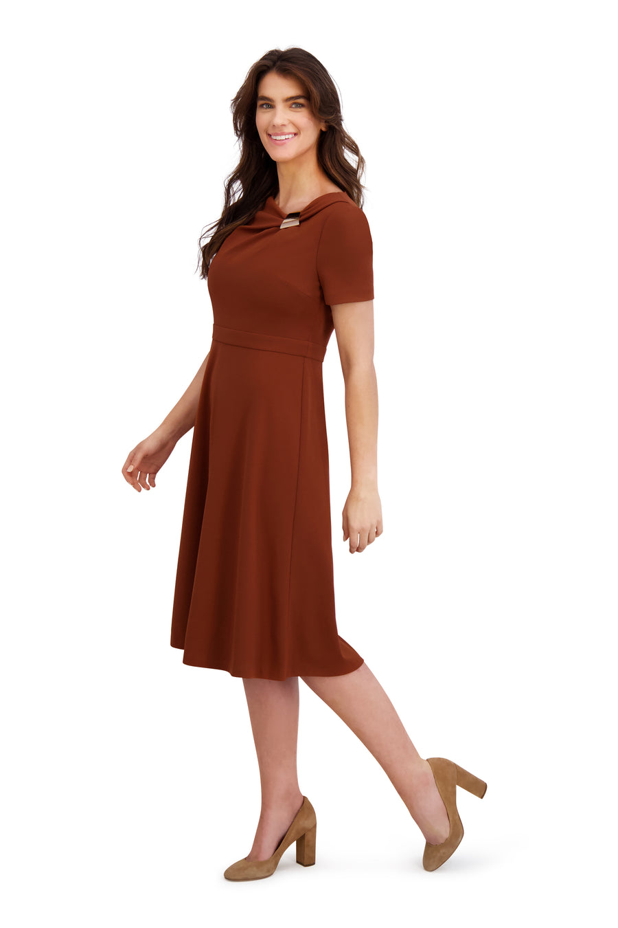 Colleen in Solid with Metal Trim