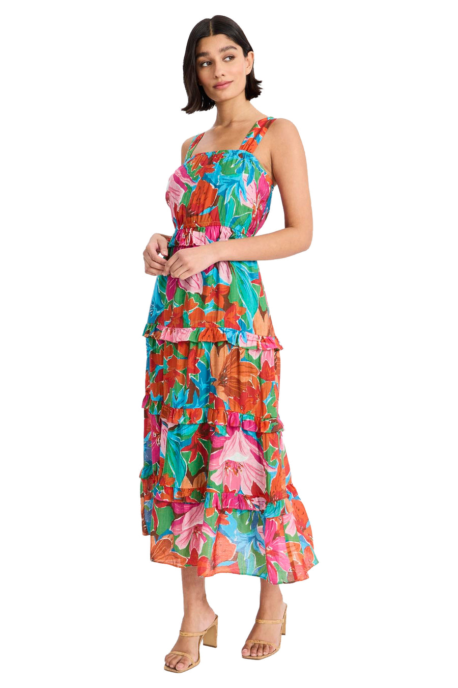 Martha Tiered Ruffle Midi