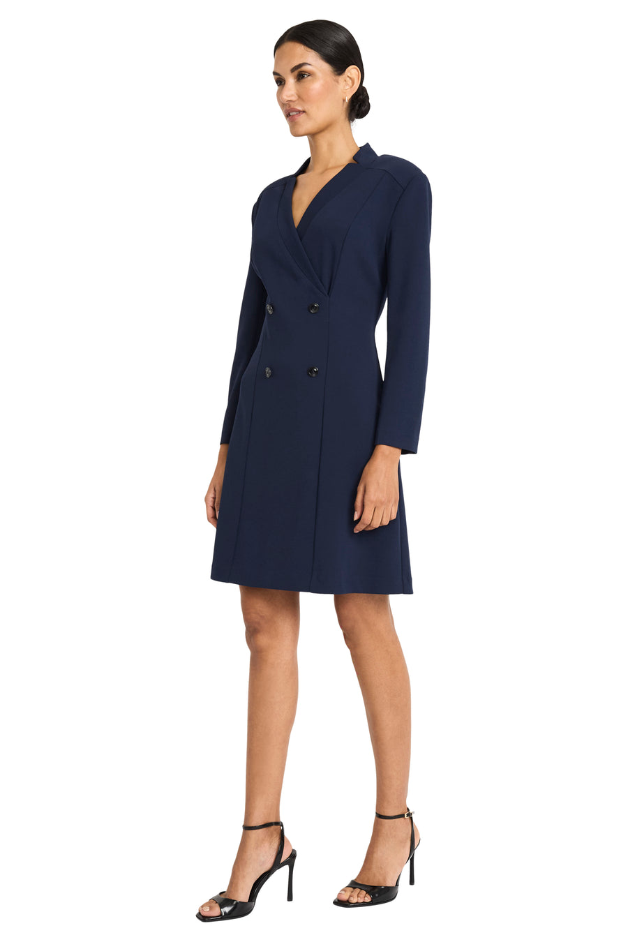 Sabine Long Sleeve Tuxedo Dress Sheath Mini Sabine Long Sleeve Tuxedo Dress Sheath Mini
