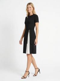 Lainy Colorblock Tie-Waist Dress