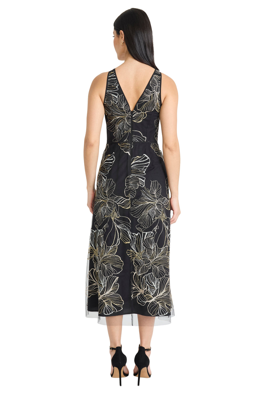 Constance Midi Sheath Dress in Enchantment Mesh