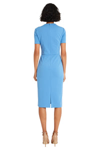 Avalise Below the Knee Short Sleeve Dress