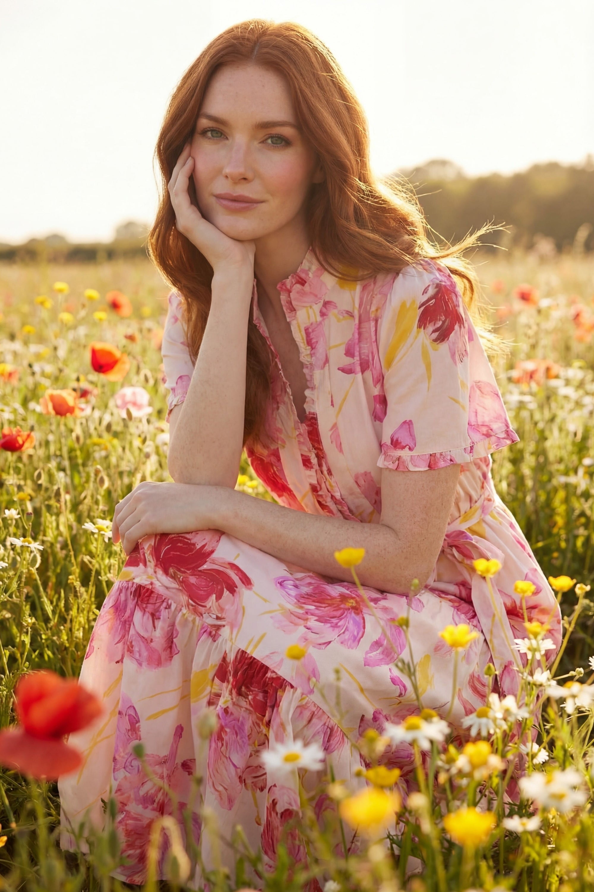chinese dress ladies Amazon.com: Maggy London Floral Summer Sweetheart Neckline main image 1