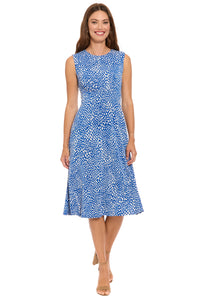 Kirby Inset Waist Dress in Mini Tear Drops