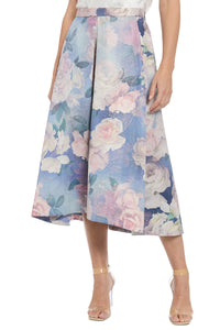Gramercy Pleated Skirt in Metallic Jacquard skirt