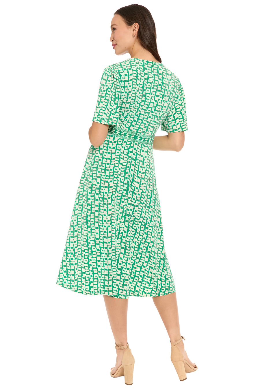 Rosemead Geometric Fit & Flare Knee Length Dress Rosemead Geometric Fit & Flare Knee Length Dress