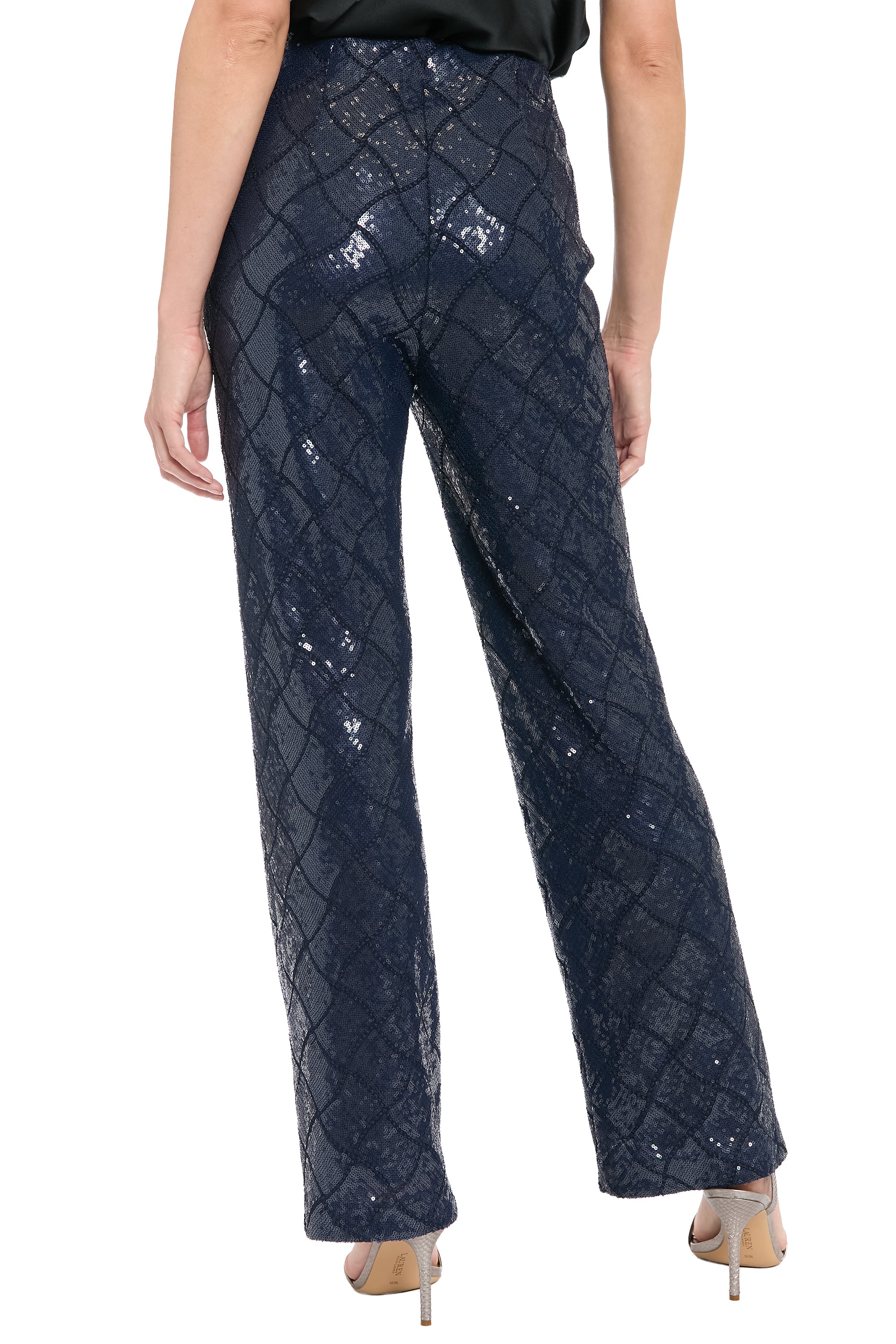 Tribeca Pant in Diamond Sequin Pants Maxi | Muse by Maggy London