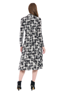 Annabella Long Sleeve V-Neck Dress