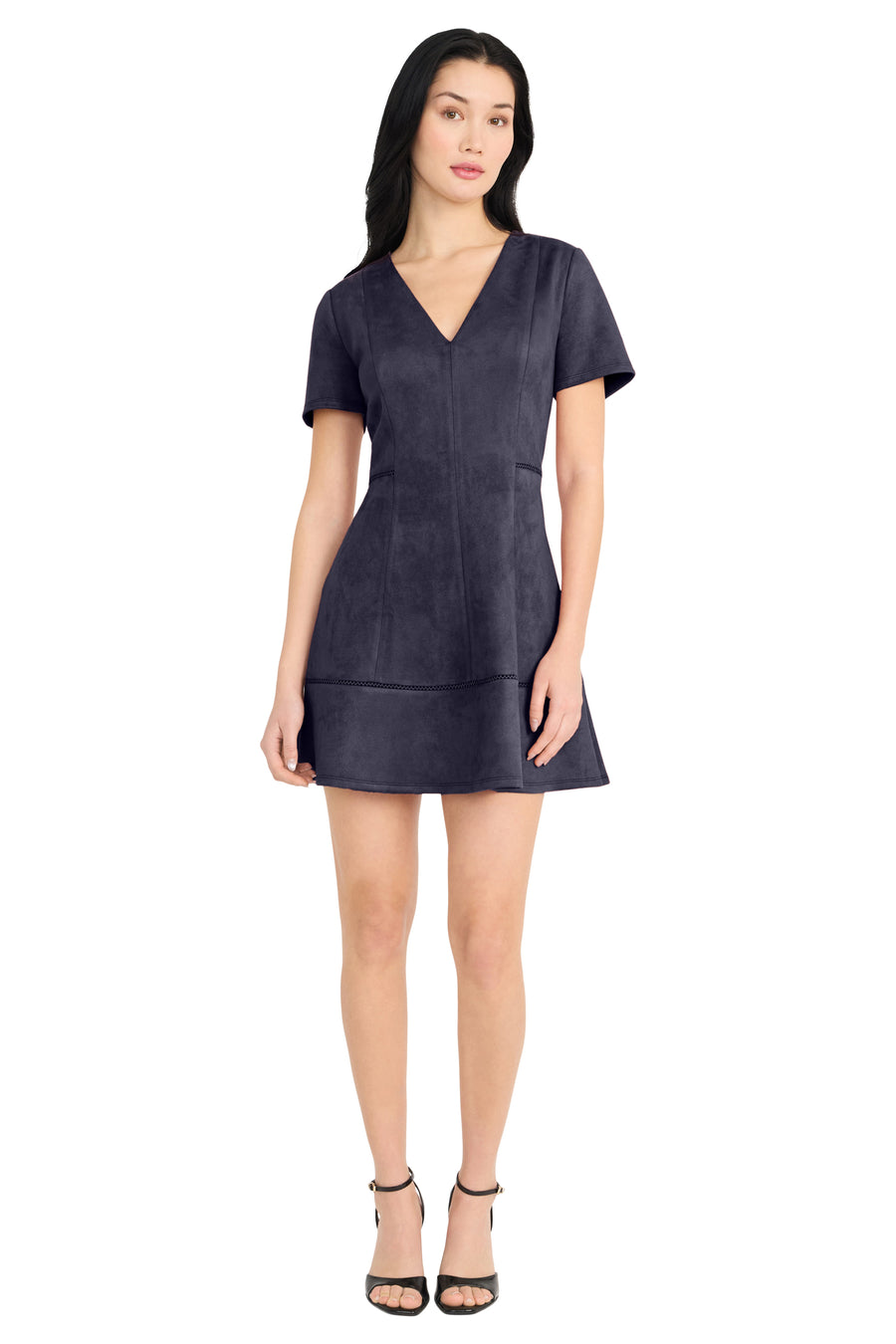 Lori V-Neck Short Sleeve Mini Fit and Flare Dress | Donna Morgan Maggy London Lori V-Neck Short Sleeve Mini Fit and Flare Dress | Donna Morgan Maggy London