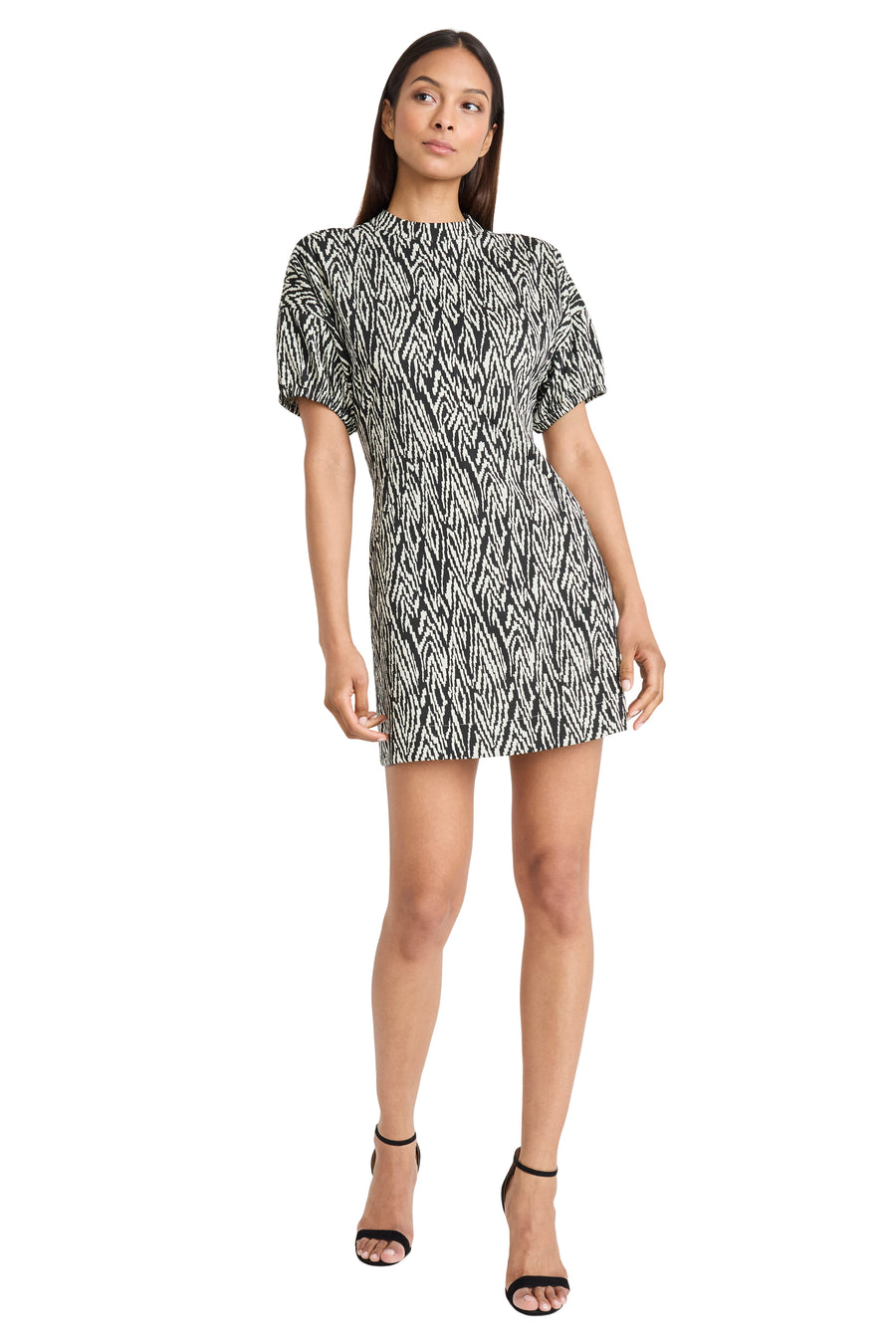 windsor black and white dress windsor black and white dress Windsor flare mini dress Pelune