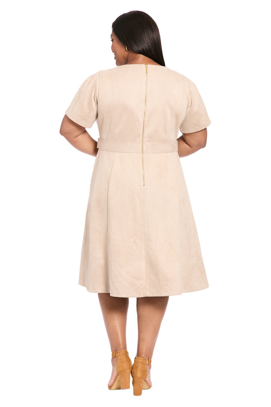 Quill with Short Sleeves in Suede