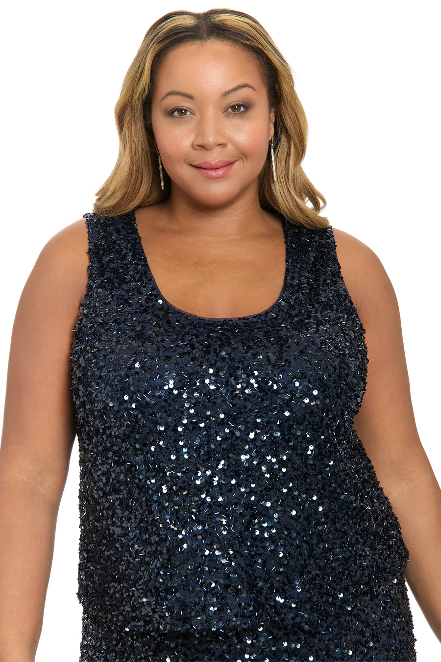 Houston Sequined Sleeveless Statement Top