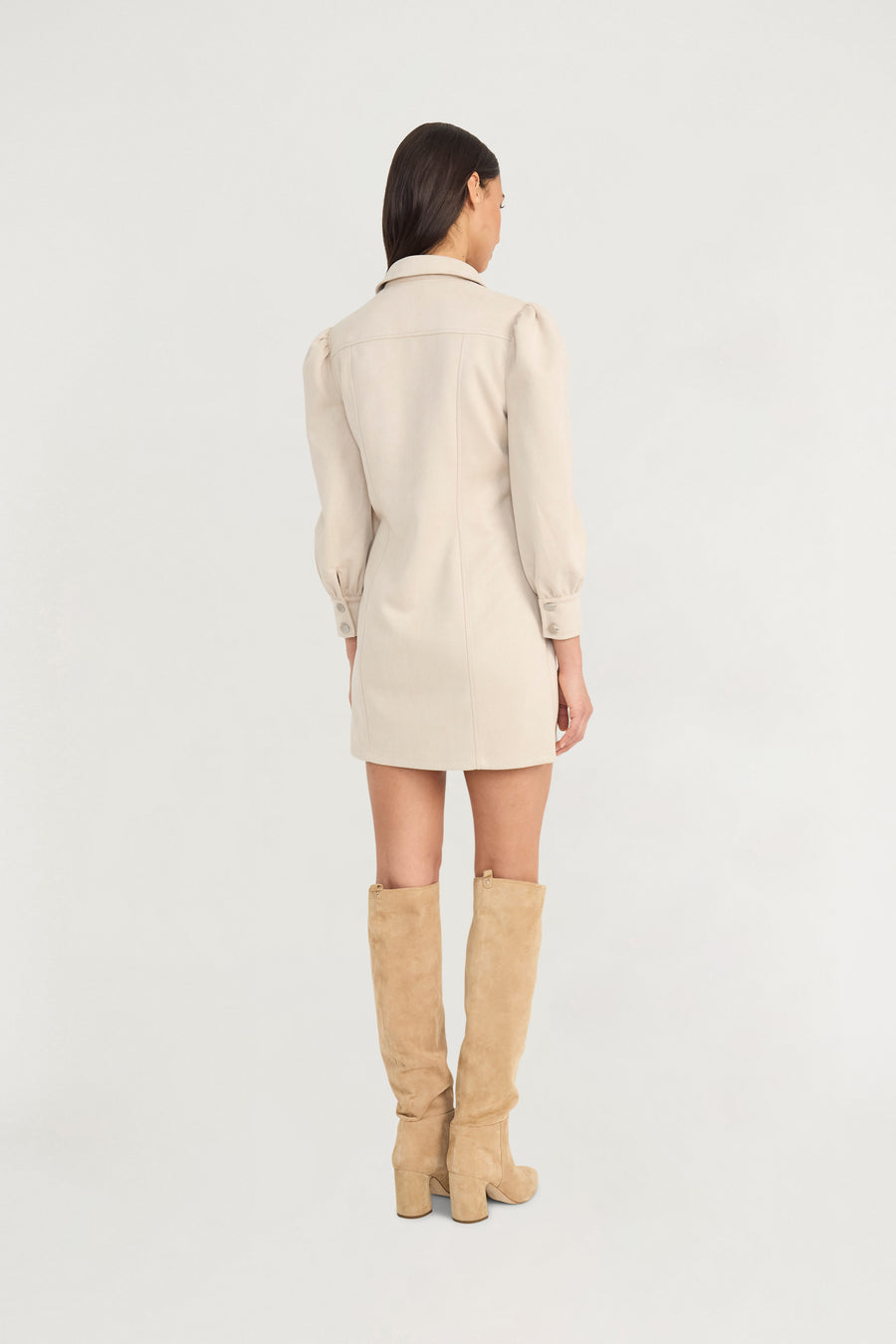 Avalon Suede Shirtdress