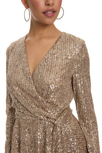 Tribeca Top in 2 Tone Sequin