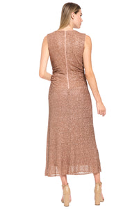 Rider Embellished V-Neck Midi Dress