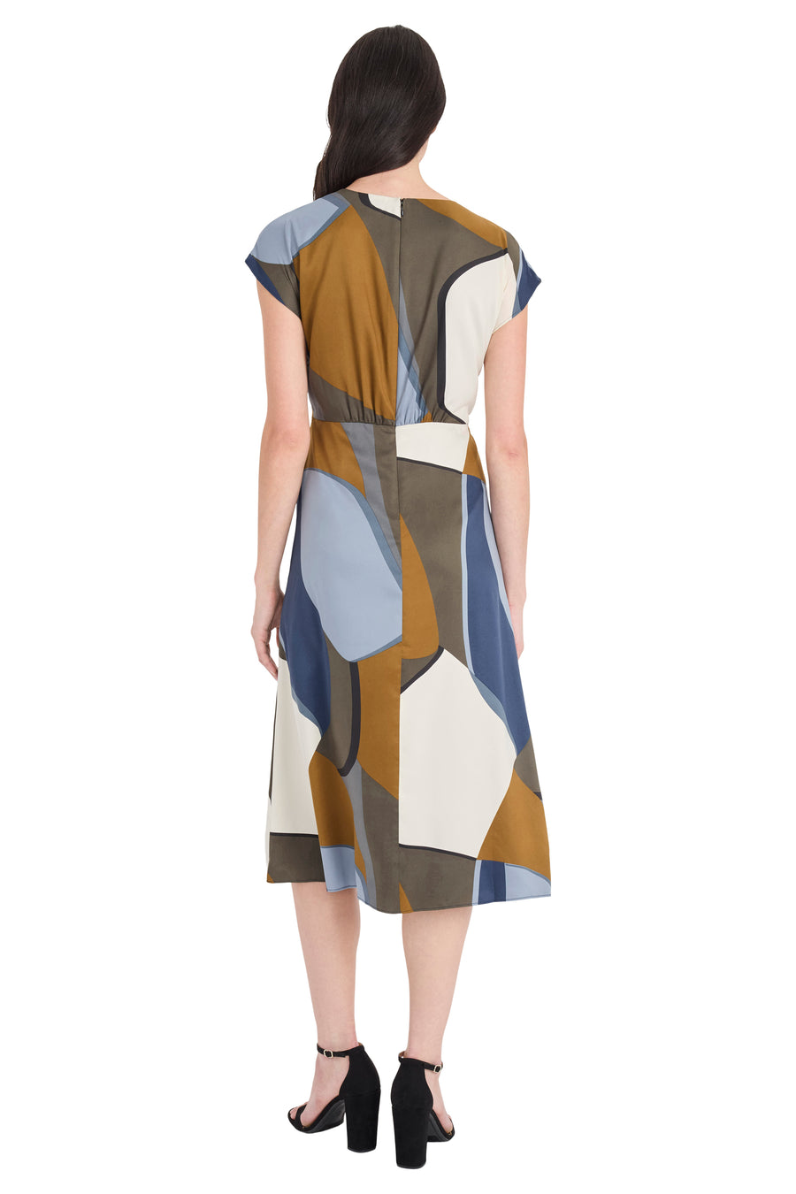 Hartford Cap Sleeve Midi in Stainglass