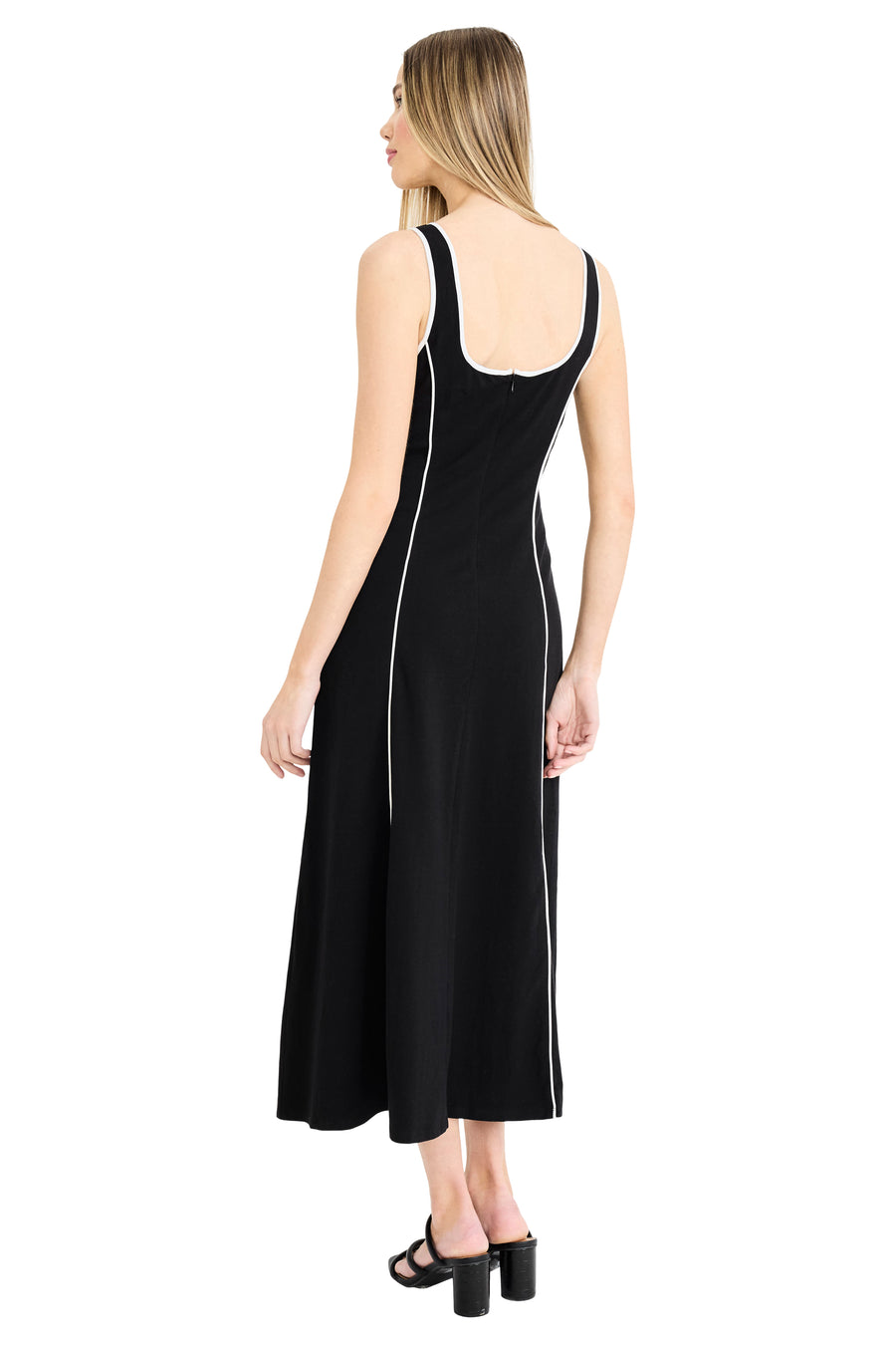 Brienne Contrast Piped Column Midi