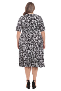 Ayanna in Positive Negative Floral - FINAL SALE