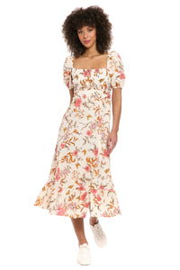Kristin in Butterflies Midi A-Line Dress