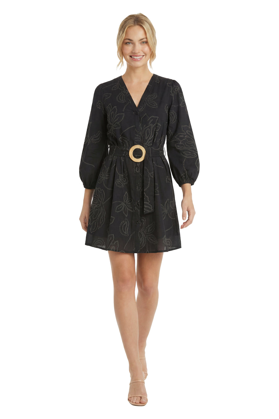 Dannie Cotton Bishop Sleeve Shirtdress