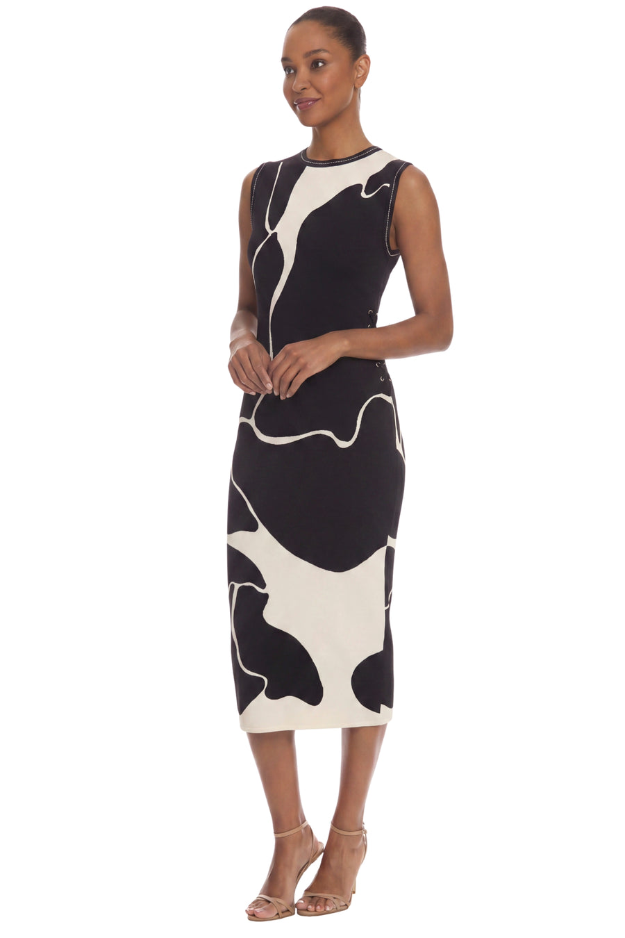 maggy london ponte knit sheath dress Maggy London Mixed Print Ponte Knit Sheath Dress