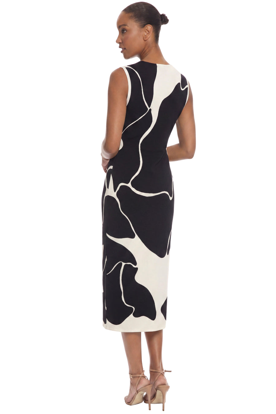 Leonor Midi Sheath Dress in Matte Jersey
