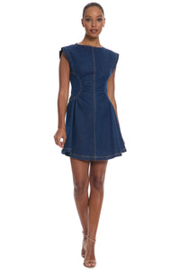 Kimora in Cotton Dark Wash Denim