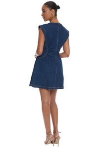 Kimora in Cotton Dark Wash Denim