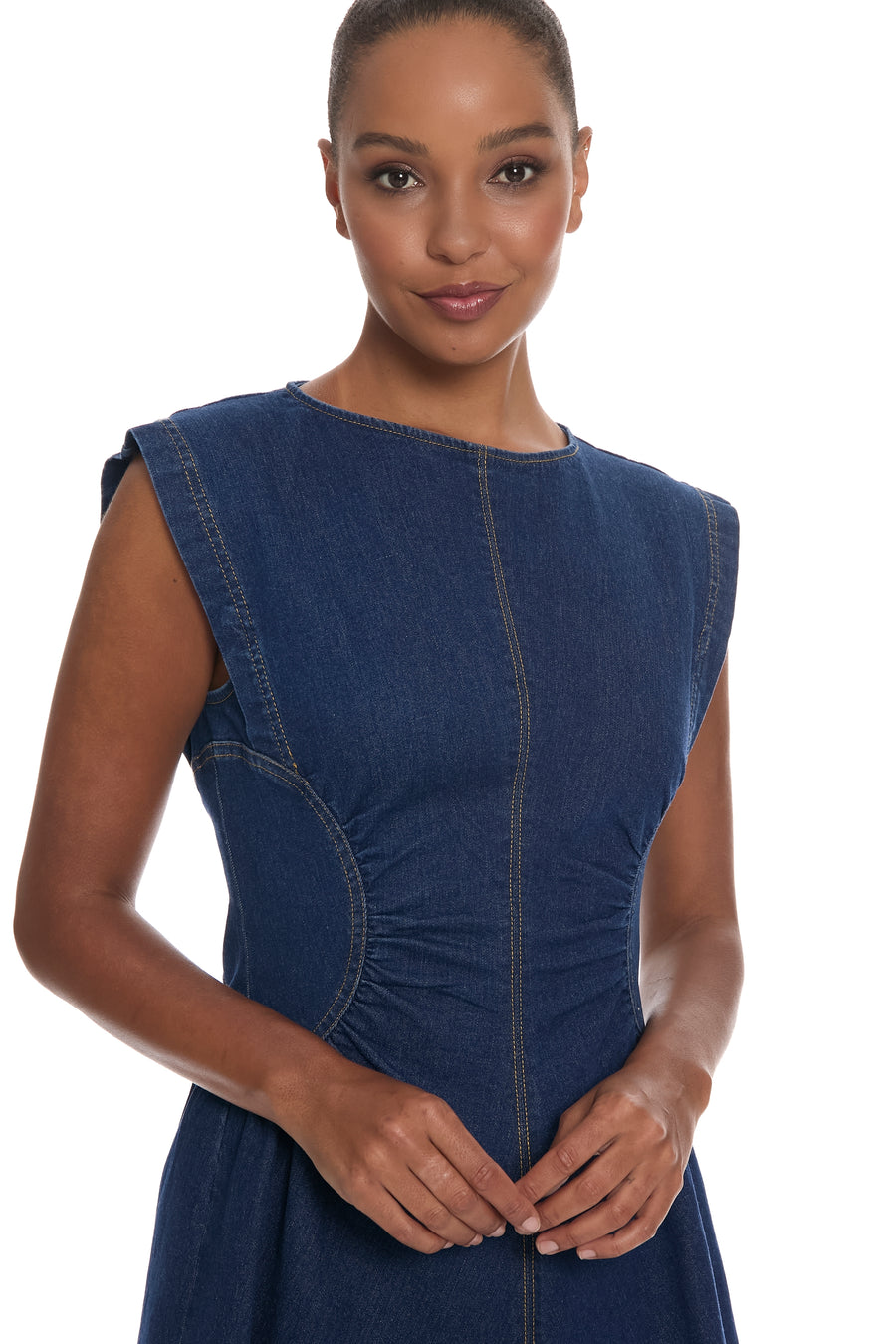 Kimora in Cotton Dark Wash Denim