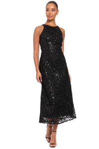 Constance in Sequin Swirl Mesh