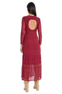 Jeremiah Back Keyhole Boho Midi