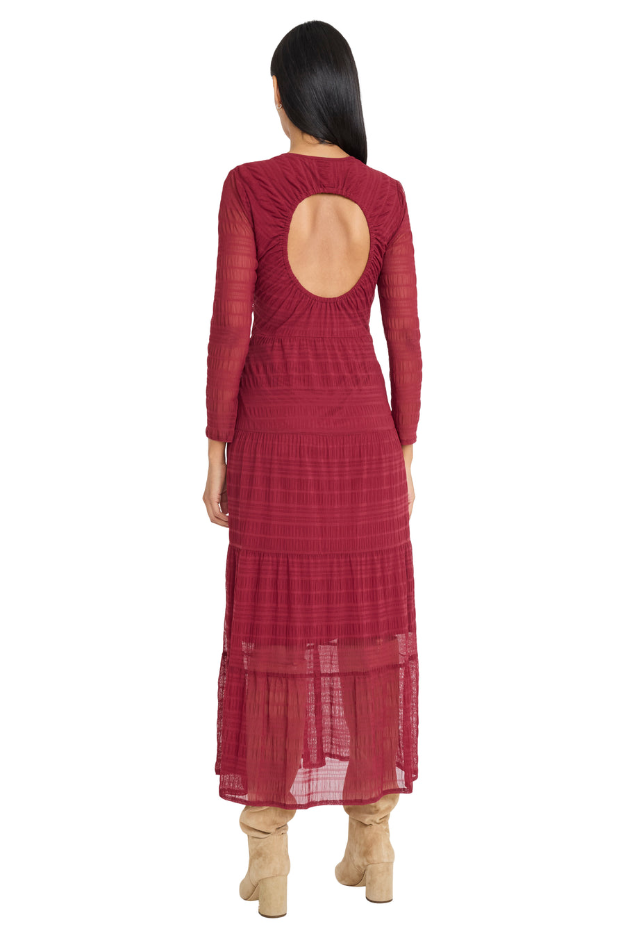 Jeremiah Back Keyhole Boho Midi