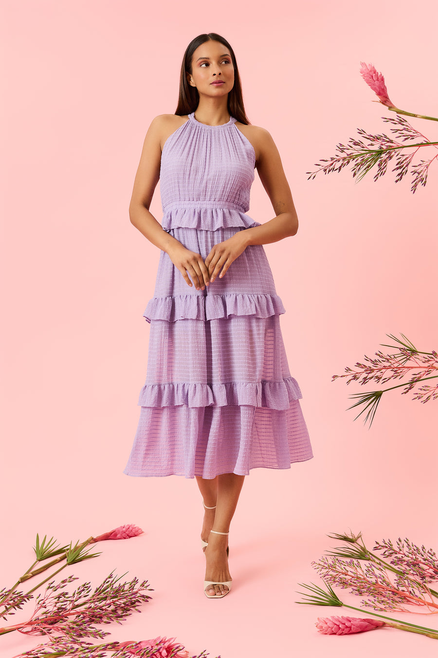 Frederica Fit and Flare Sleeveless Midi Dress | Donna Morgan Maggy London Frederica Fit and Flare Sleeveless Midi Dress | Donna Morgan Maggy London
