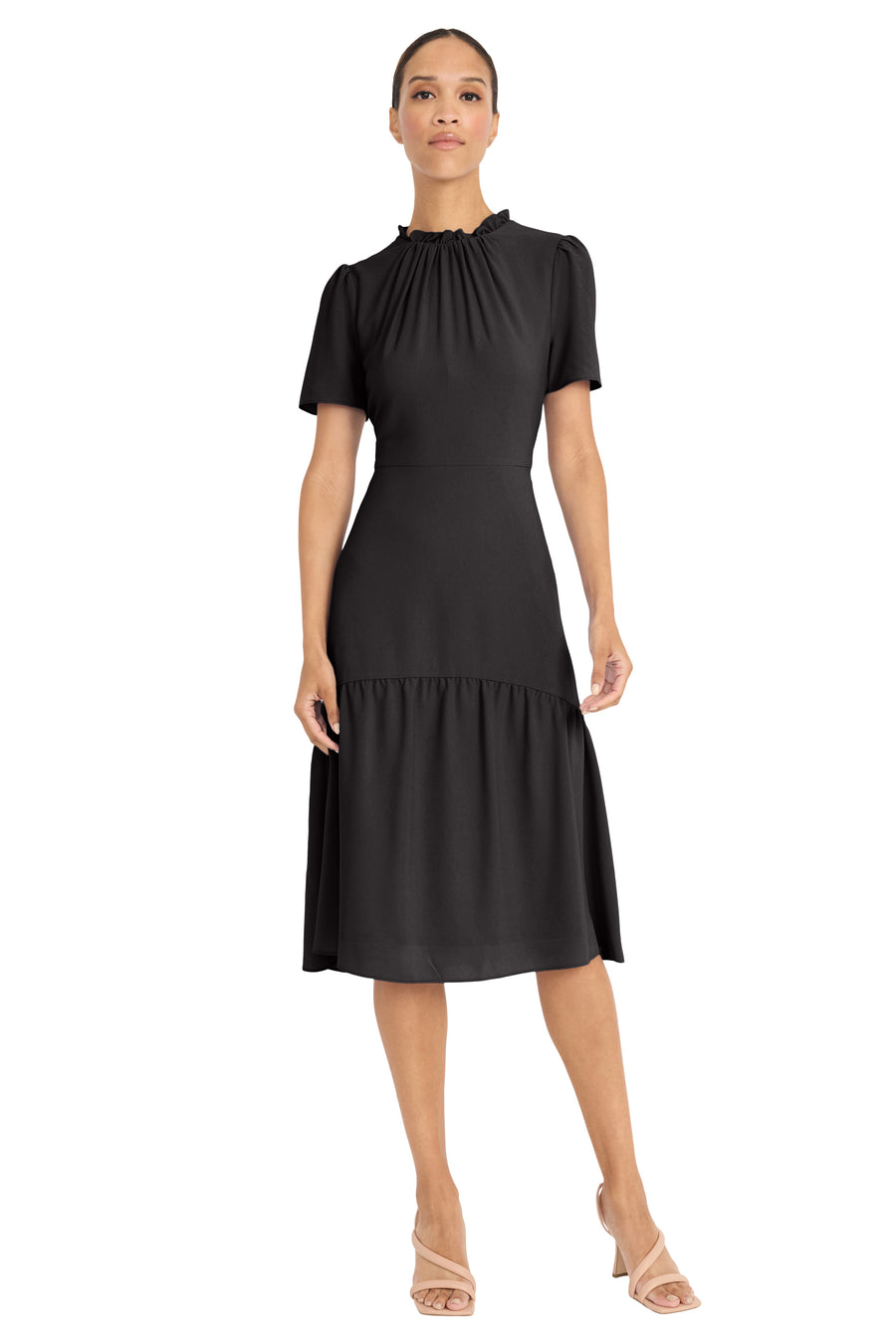 Lorraine in Solid Below the Knee A-Line Dress | Maggy London BEETROOT / Standard / 18 Lorraine in Solid Below the Knee A-Line Dress | Maggy London BEETROOT / Standard / 18