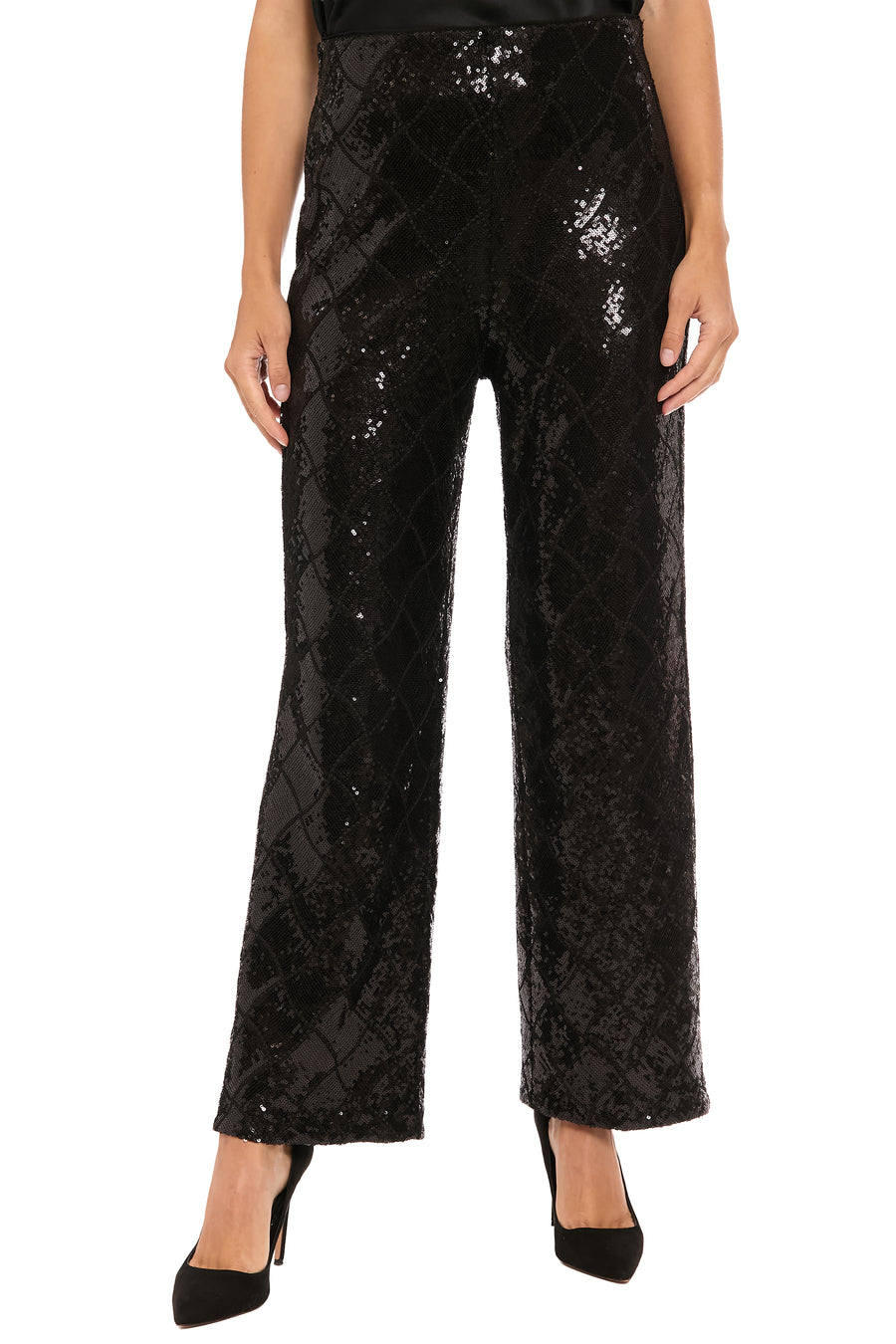Tribeca Pant in Diamond Sequin Pants