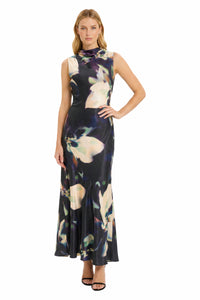 Meg Cowl Back Halter Gown