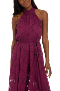Godiva Jumpsuit in Leaf Jacquard - FINAL SALE