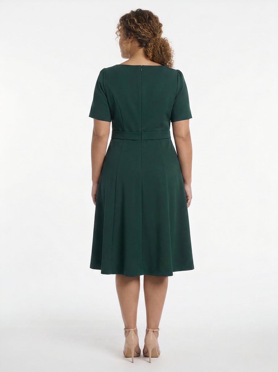 Quill Side Tab Dress with Buckle