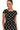 Nadya Cap Sleeve Peplum Sheath in Quarter Dots
