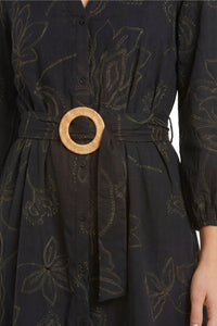 Dannie Cotton Bishop Sleeve Shirtdress