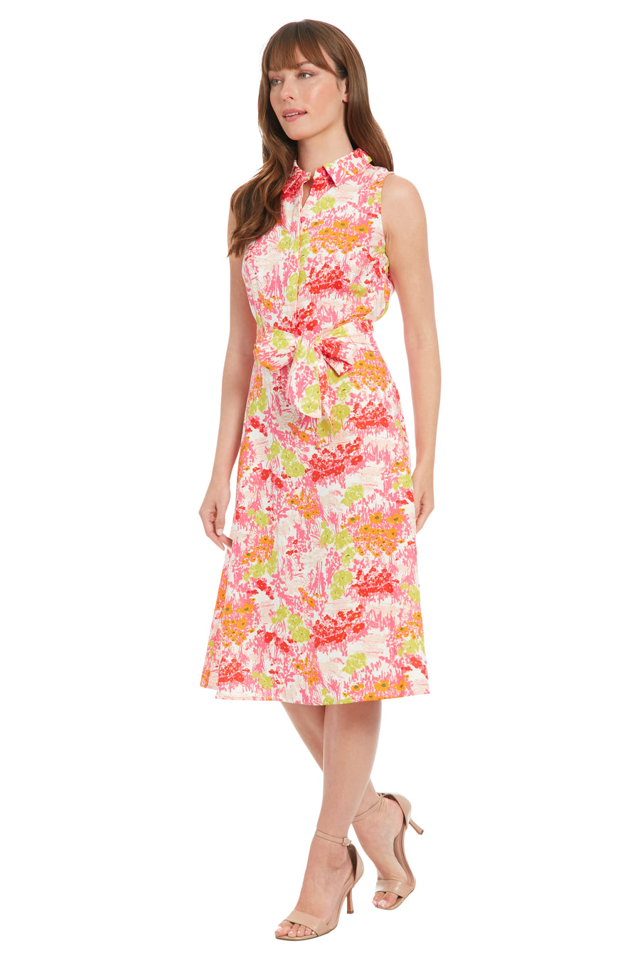 Manuela Shirtdress: in Artistic Floral