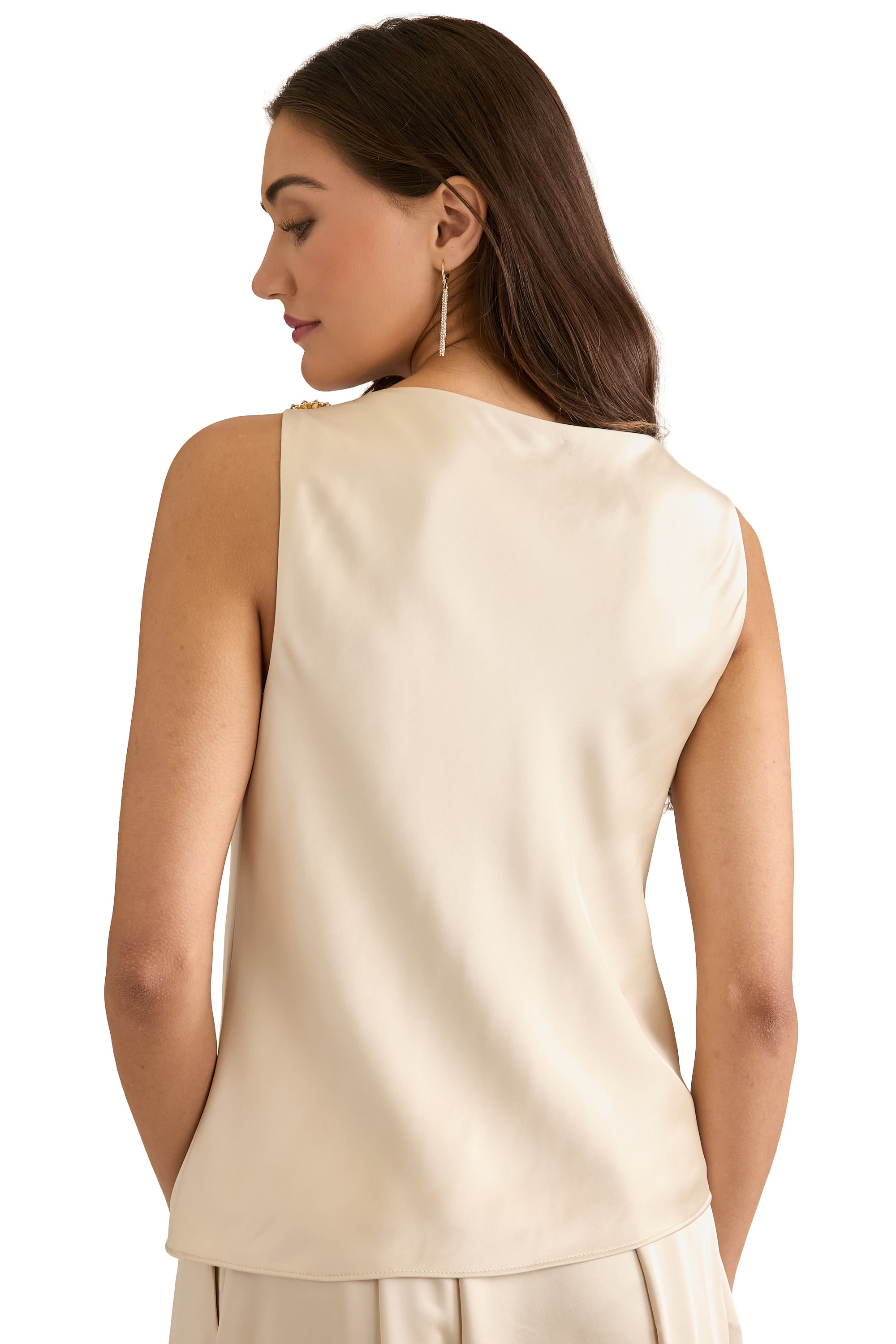 Savoy Draped Front Tank Top – Maggy London
