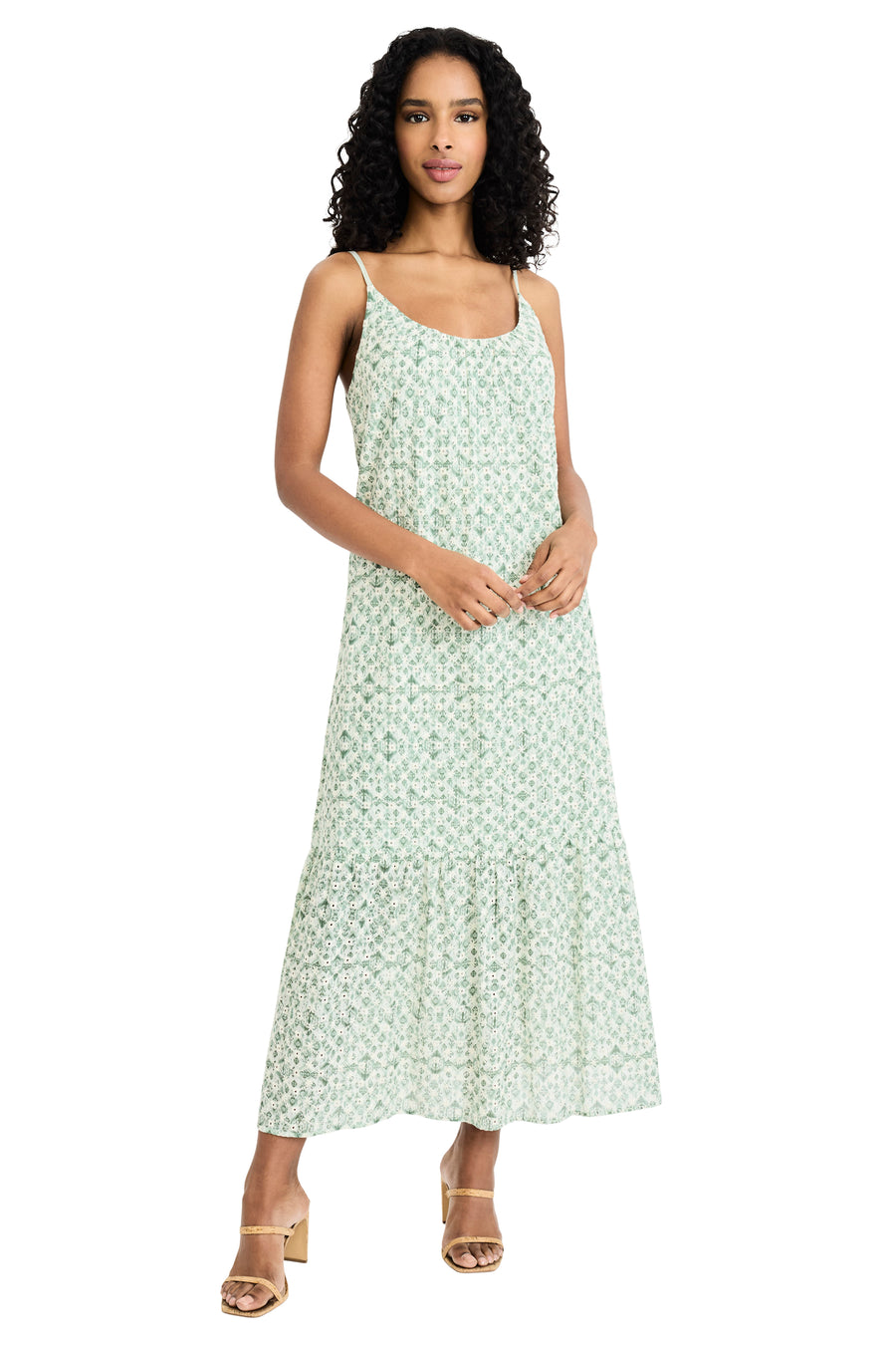 Austin Sleeveless Tiered Midi