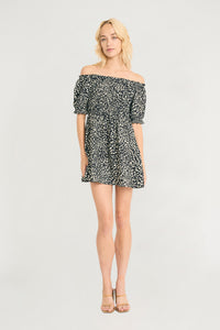 Richie Off the Shoulder Mini in Beach Rayon