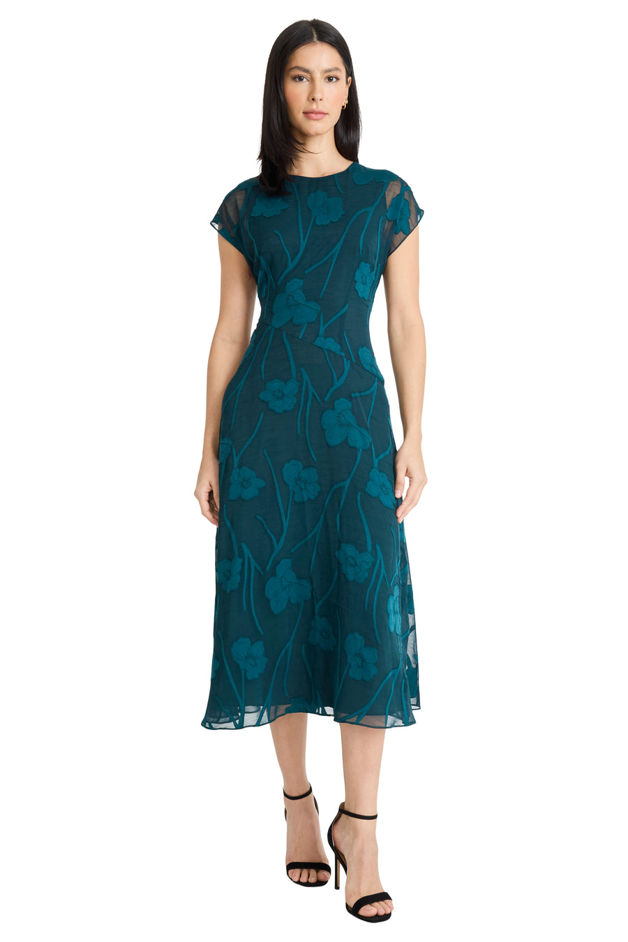 Rhonda Dolman Midi in Pansies Jacquard