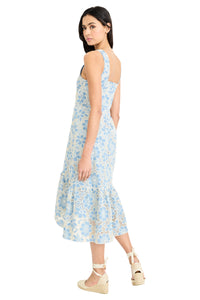 Margarita Floral Lace Tiered Midi Dress