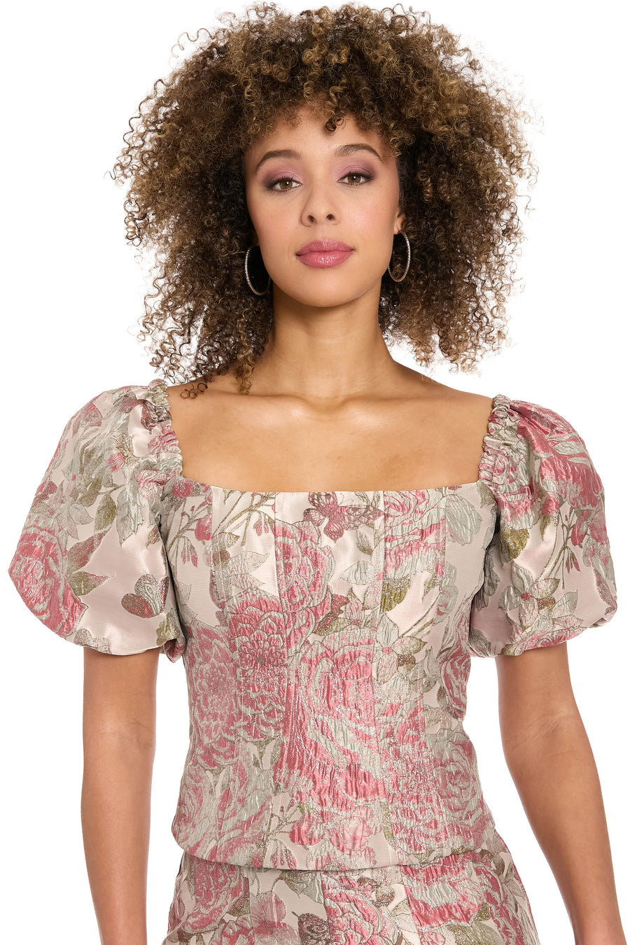 Robinson Bubble Sleeve Bustier Top