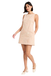 Juliane Linen Mini Sleeveless Dress